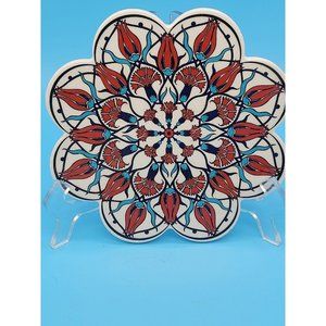 Vintage Ceramic Trivet Made in Turkey